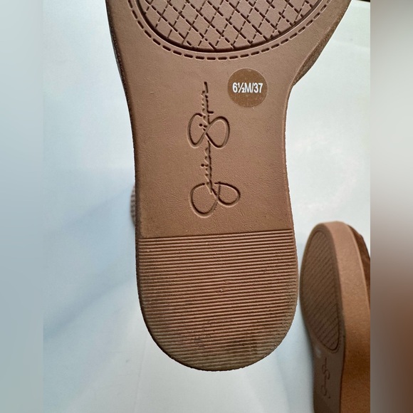 Jessica Simpson Madwen Suede Platform Wedge Booties Chestnut Brown Size 6.5 - Picture 9 of 13